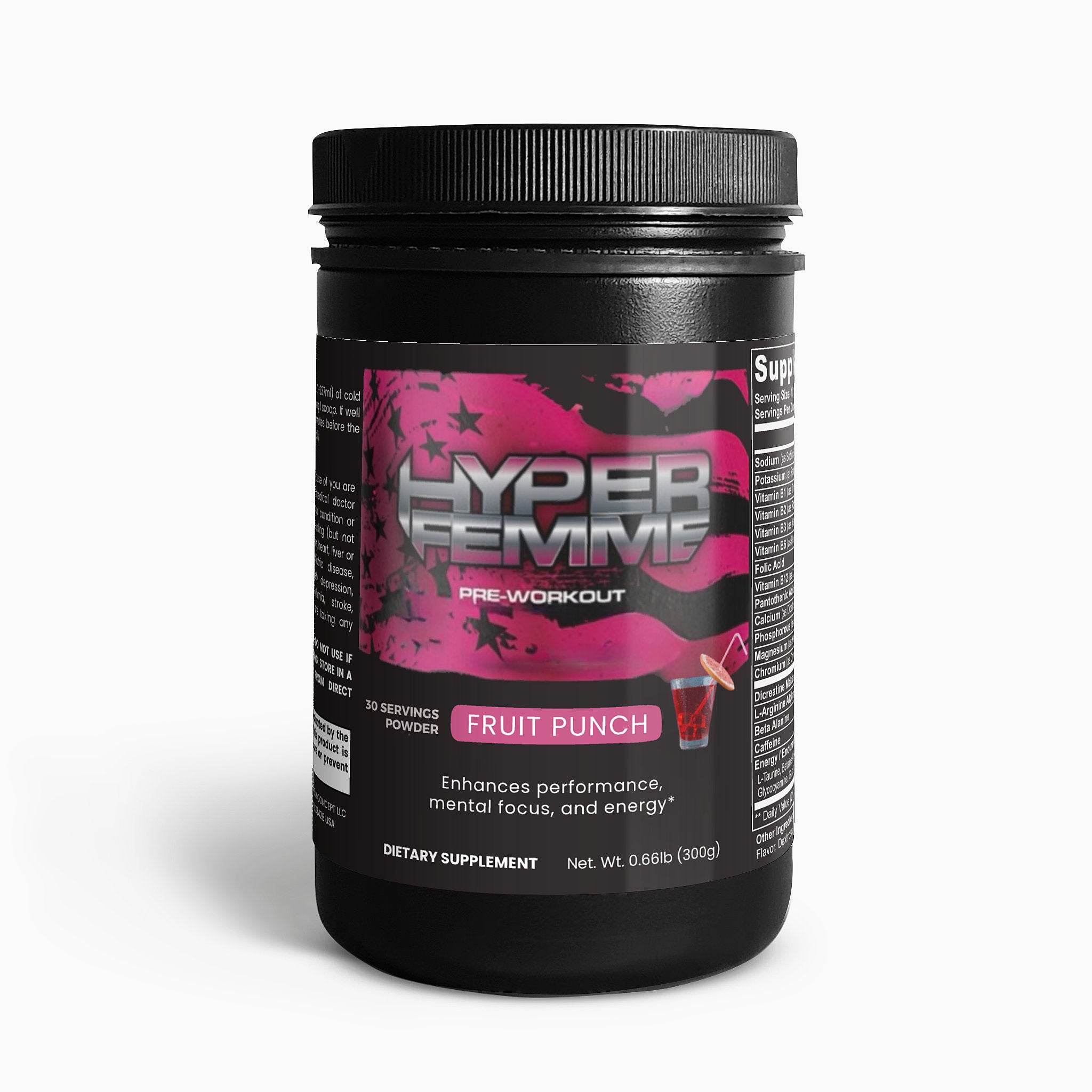 HyperFemme Pre-Workout Powder (Fruit Punch)